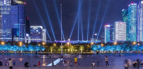 耗資2.1億!慶祝改革開放40周年力作--深圳市福田中心區(qū)燈光聯(lián)動(dòng)夜景泛光照明工程